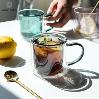 250ml Heat-resistant Double Wall Glass Cup Beer Coffee Cups Handmade Healthy Drink Mug Tea Mugs Transparent Drinkware