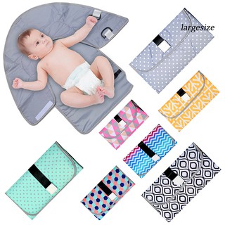 LARGE﹌Portable Outdoor Waterproof Baby Diaper Changing Pad Foldable Nappy Mat Clutch