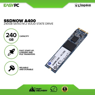 Kingston SSDNow A400 240gb Sata3 M.2 Solid State Drive, Desktop and Laptop Storage 10x faster.