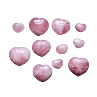 crystal stones▧❒1PC Madagascar Natural Rose Quartz Big heart Pink Healing Stone Crystal handicraft