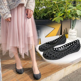 Boots Female Shallow Mouth Low To Help Fashion Boots Flat Waterproof Shoes Work Ruer Shoes RH4L