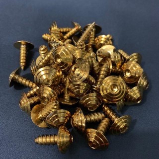 5x15 bodybolt mushroom/spiral screw type goldbolts (price is per piece)