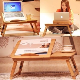 Bamboo Laptop Cooler with Table (1)