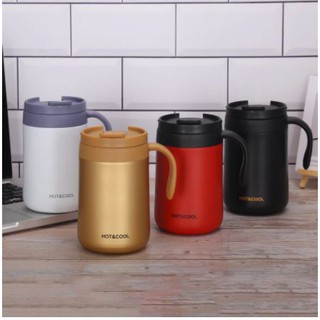 Hot & Cool Stainless Steel Coffee Mugs Insulation Water Cups Drinkware With Handle