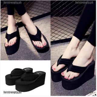 <COD+FOR>Summer Anti-slip flip-flops Women Wedge Heel Sandal Platform