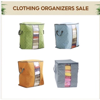 JS Foldable Clothes Pillow Blanket Closet Underbed Storage Bag Organizer