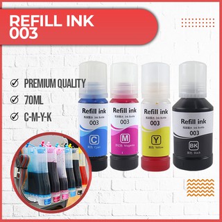 Compatible Epson Ink 003 Refill Ink 003 Refill Ink Compatible For Epson L3110 L1110 L3116 L315 70ml