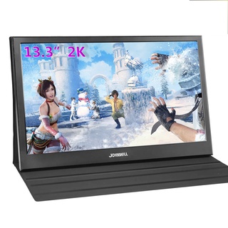 [authentic]13.3 Inch Portable Computer Monitor PC 2K 2560x1440 HDMI PS3 PS4 Xbo X360 IPS LCD LED Dis