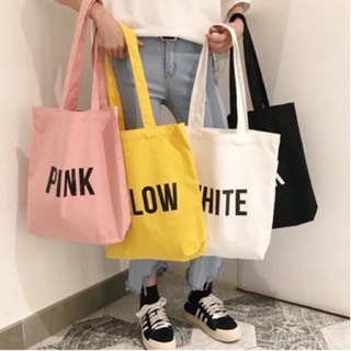 ☫♣℡Letters canvas bag tote bag korean bag shoulder bag sling bag casual bag