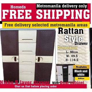 dual cabinet with 5layer drawer Freeship metromanila