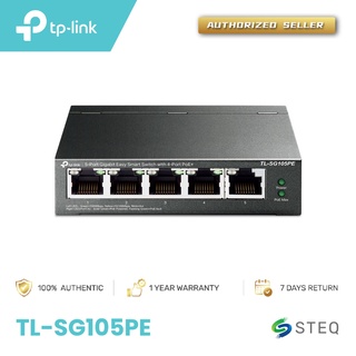 STEQ TP LINK TL-SG105PE New 5-Port Gigabit Easy Smart Switch with 4-Port PoE+