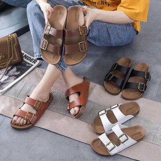 KOKOMO# Fashion Cork Bottom Couple Slippers Birkenstock Sandals Overruns Sandals For Women and Men