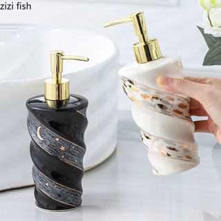 【recommended】Gilded Starry Sky Soap Dispenser Bottle Glass Empty Bottle Shampoo Bath Supplies Lotion