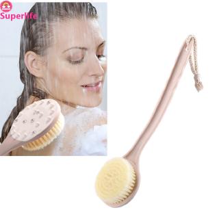 *Superlife*Long Handle Hanging Soft Bristles Back Body Bath Shower Scrubber Brush Sponge (1)