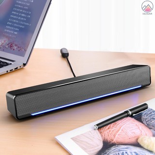 SADA V-196 USB Wired Computer Speaker Bar Stereo Subwoofer Powerful Music Player Bass Surround Sound