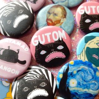 Cute Aesthetic Button Pins (Small)