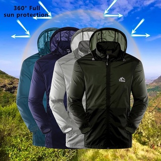 Men Women Hiking Waterproof Quick Dry Camping Hunting Clothes Sun-Protective Outdoor Sports Coats