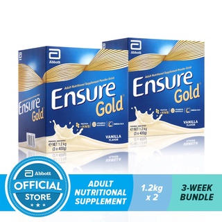 Groceries Ensure Gold HMB Vanilla 1.2KG For Adult Nutrition Bundle of 2