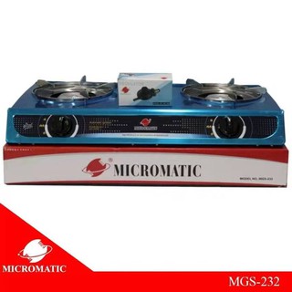 (warranty) Micromatic MGS-232 Double Burner Gas Stove with Regulator（with 1 year warranty）
