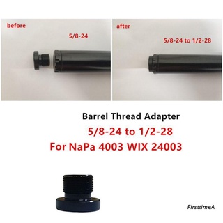fir♞ Barrel Thread Adapter 5/8-24 to 1/2-28 Single Core Car Fuel Filter For NaPa 4003