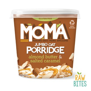 MOMA Almond Butter & Salted Caramel Instant Porridge Pots 55g (1)