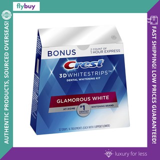 Crest 3D Whitestrips Glamorous White, Teeth Whitening Kit, 1 Box