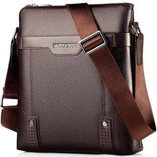 ❐✘handbag men messenger bag men leather bag business shoulder crossbody bags for male black brown sa (1)