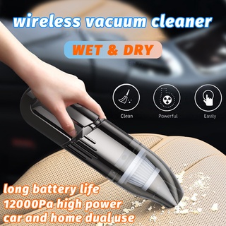 Portable Car Vacuum Cleaner Wet Dry Dual Use Wireless Super Suction USB Cordless Vacum Cleaner house