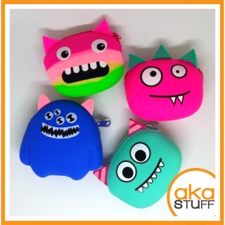 Wholesale Monster and Panda Jelly Coin Purse Silicon