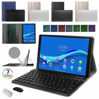 For Lenovo Tab M10 HD 2nd TB-X306F 10.1" Wireless Bluetooth Keyboard Mouse Flip Cover Case