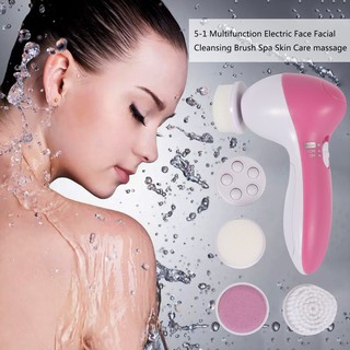 Original 5 in 1 Face Cleansing Brush Electric Facial Brush Deep Cleaning Pore Cleaner Face Massage