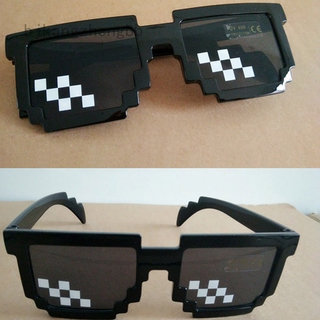 bjkangzhengbb Unisex Thug Life Glasses 8 Bit Pixel Deal With IT Sunglasses