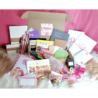 Kawaii Stationery Box Journal Kit Package Supplies - MEDIUM BOX