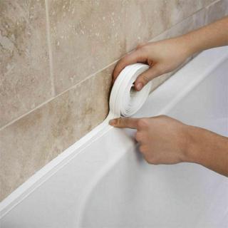 Tape Caulk Strip / Kitchen Bathroom Shower Sink Bath Sealing Strip / Tub Caulking Sealing Tape / Self Adhesive Waterproof Wall Sticker for Kitchen Bathtub Countertop Bathroom Shower Toilet Sink Gas Stove Wall Corner