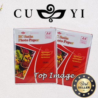 260GSM CUYI RC SATIN PHOTO PAPER A4 (20SHEETS)