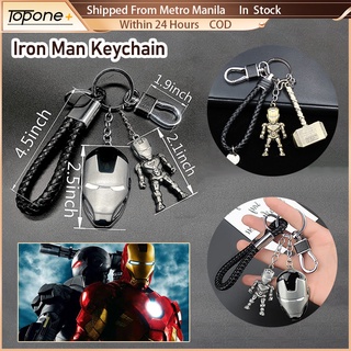 Marvel Avengers Car Keychain Iron Man Thor'S Hammer Creative Metal Key Chain For Birthday Gift