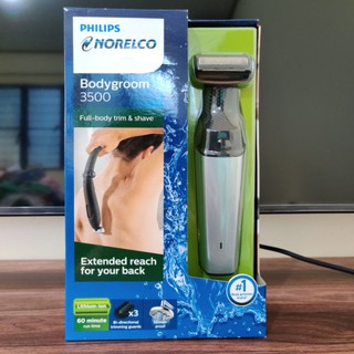 Philips Norelco Bodygroom Series 3500, Showerproof Body Hair Trimmer for Men with Back Attachment