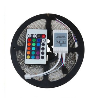 LED Strip Lights 5 Meters w/ Remote & Adaptor 2835 DC 12V RGB LED Light