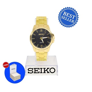 Watches✢❄☢Seiko 5 SG015 126 Gold Black Dial Watch for Men (Free Box) watch for women waterproof (3)