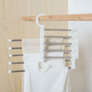 zong✨ Magic Pants Rack Shelves 5 in 1 Stainless Steel Multi-functional Wardrobe hanger