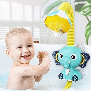 Baby Bath Toy Electric Cartoon Shower Elephant Water Spray Toys Faucet Bathroom Bathtub Educational