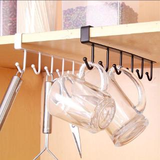 Metal Rack Kitchen Storage Cupboard Sundries Hanging Hook Shelf Shelf Bathroom (2)