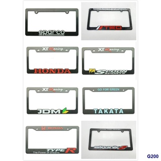 ✁◊○Trd/Eparso/Jdm/Honda/Takata U 3D Plate Cover Ralliart Greddy Car Number Plate License Frame Cover