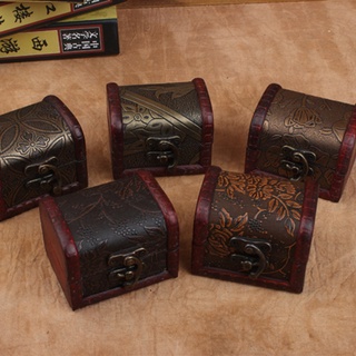 Retro Small Box Storage Box Ring Box Jewelry Box Jewelry Packaging Box Wooden Box Jewelry Box (7)