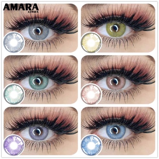 1pair AMARA Natural Color Lens Eyes GEM Series Colored Contact Lens Yearly Use Cosmetic Contact
