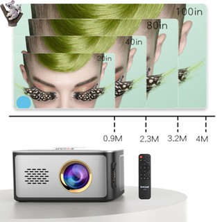 Ecam YG40 Mini LED Projector Portable Rechargeable High Power Speaker With Remote Control