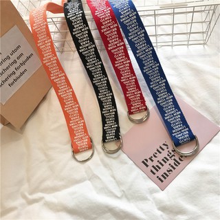 Young People Korean Unisex Canvas Belt Tide Student Simple Wild