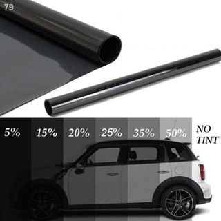 ✑100/300/600*50CM VLT Black Car Window Tint Tinting Film Roll Auto Home Window Glass Summer Solar UV