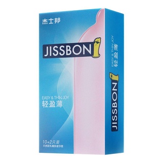 Jissbon Natural Latex Rubber Condom(Light and Thin）10Piece One Box Set (2)