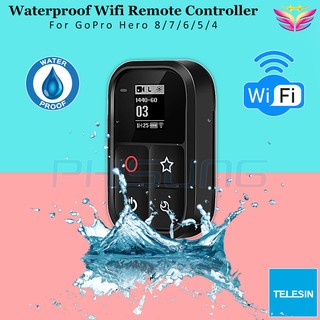 TELESIN OLED Smart Wireless Remote Control Water-resistant for GoPro Hero 7 / 6 / 5 / 4 / 3+ / 3 / 4